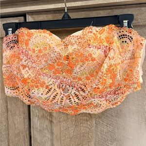 Victoria’s Secret 36 D Dream Angels multiway Floral Lace Strapless bra Bandeau